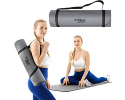 Trex Sport TX-018NGM - Oefenmat - NBR - 180×60 cm - 10 mm - Grijs