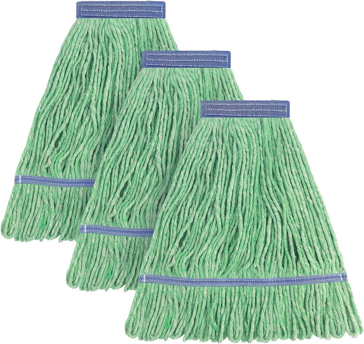 Zware Dweilmop Hoofd voor Vloerreiniging - Katoenen Lus Eind Dweilkop - 3 Packs