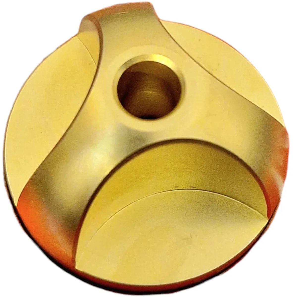 CleanGroove - Singel Adapter - Polished Brass - 45 RPM Adapter - Vinyl Adapter - Puck