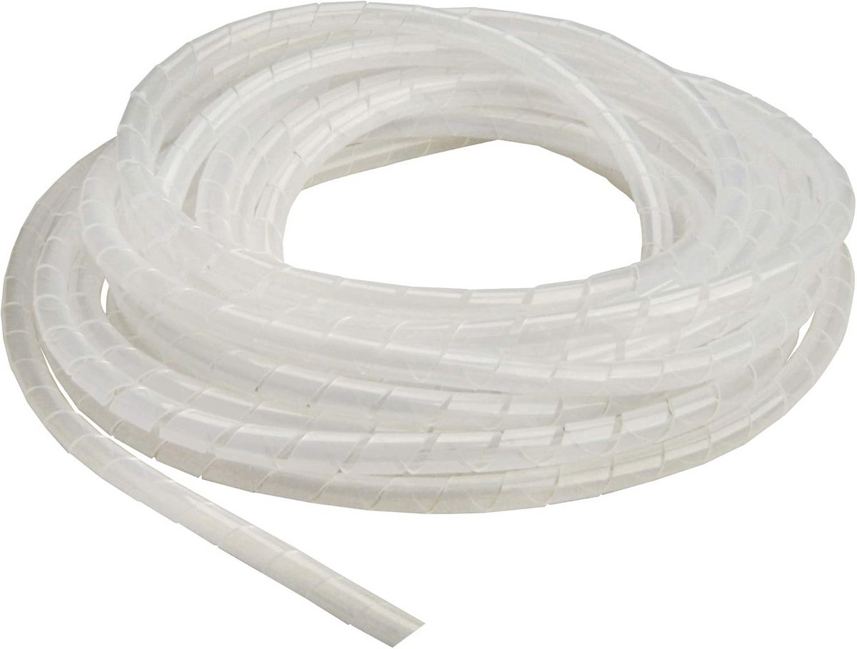 Spiraalslang 6mm 10m Transparant - Flexibele Leidingen Bundelen