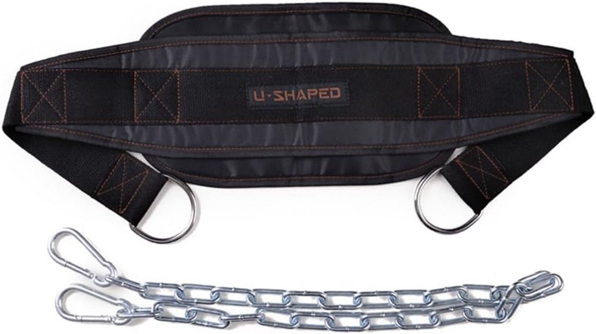 Gewogen Dip Riem voor Spiertraining - Chin Up Riem met Ketting en Rugondersteuning