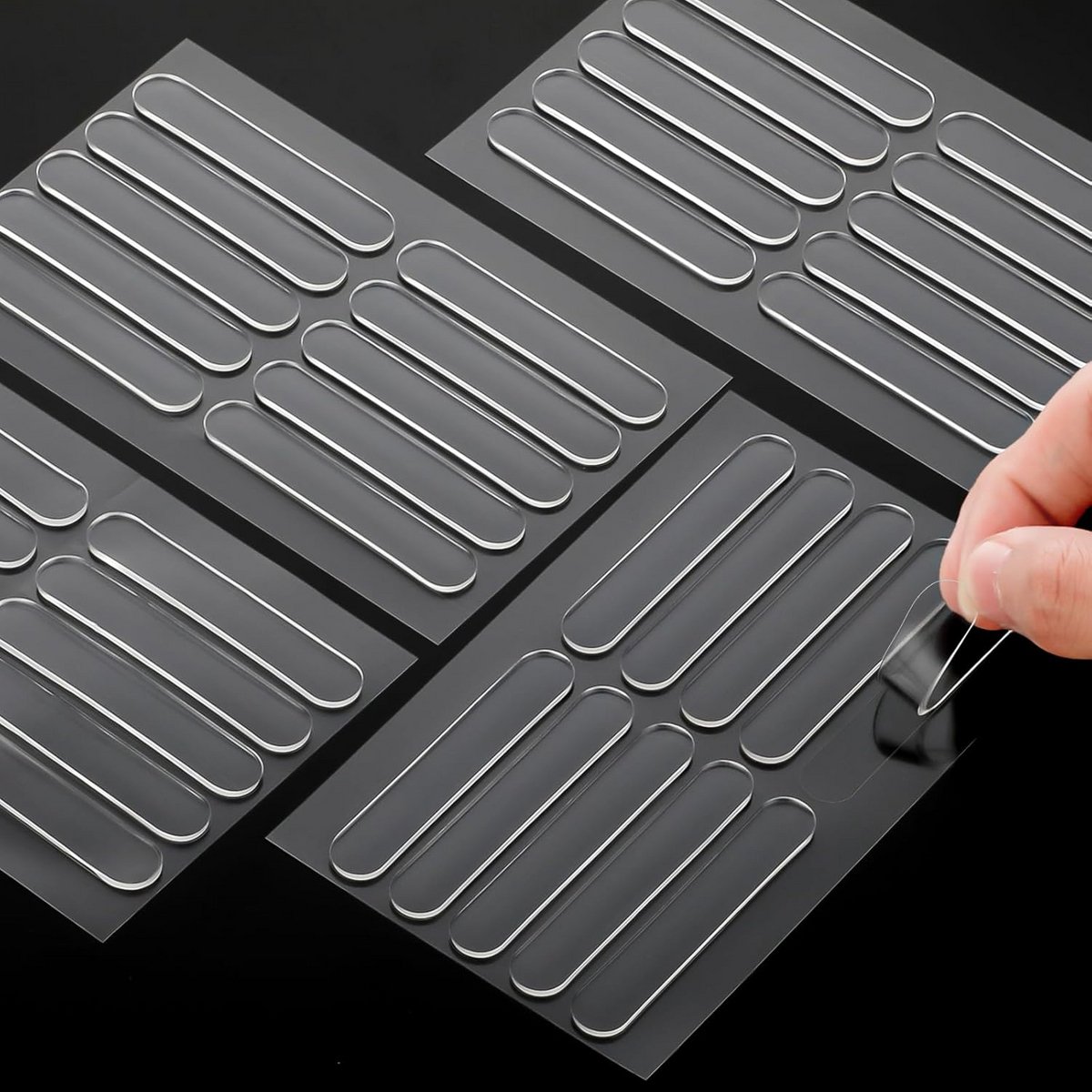40 Stuks Zelfklevende Siliconen Strips - Transparante Meubelbumper en Beschermbuffers voor Deuren en Lades