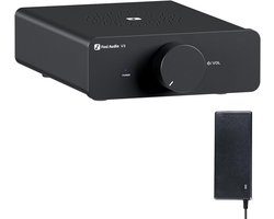 Fosi Audio V3 Amplifier Stereo HiFi, 300Wx2, Chip TPA3255, Mini Stereo Amplifier, 2 On-Amp TI NE5532 Replaceable, Innovative Design for Heat Dissipation, 2.0 Channel Class D Power Amplifier
