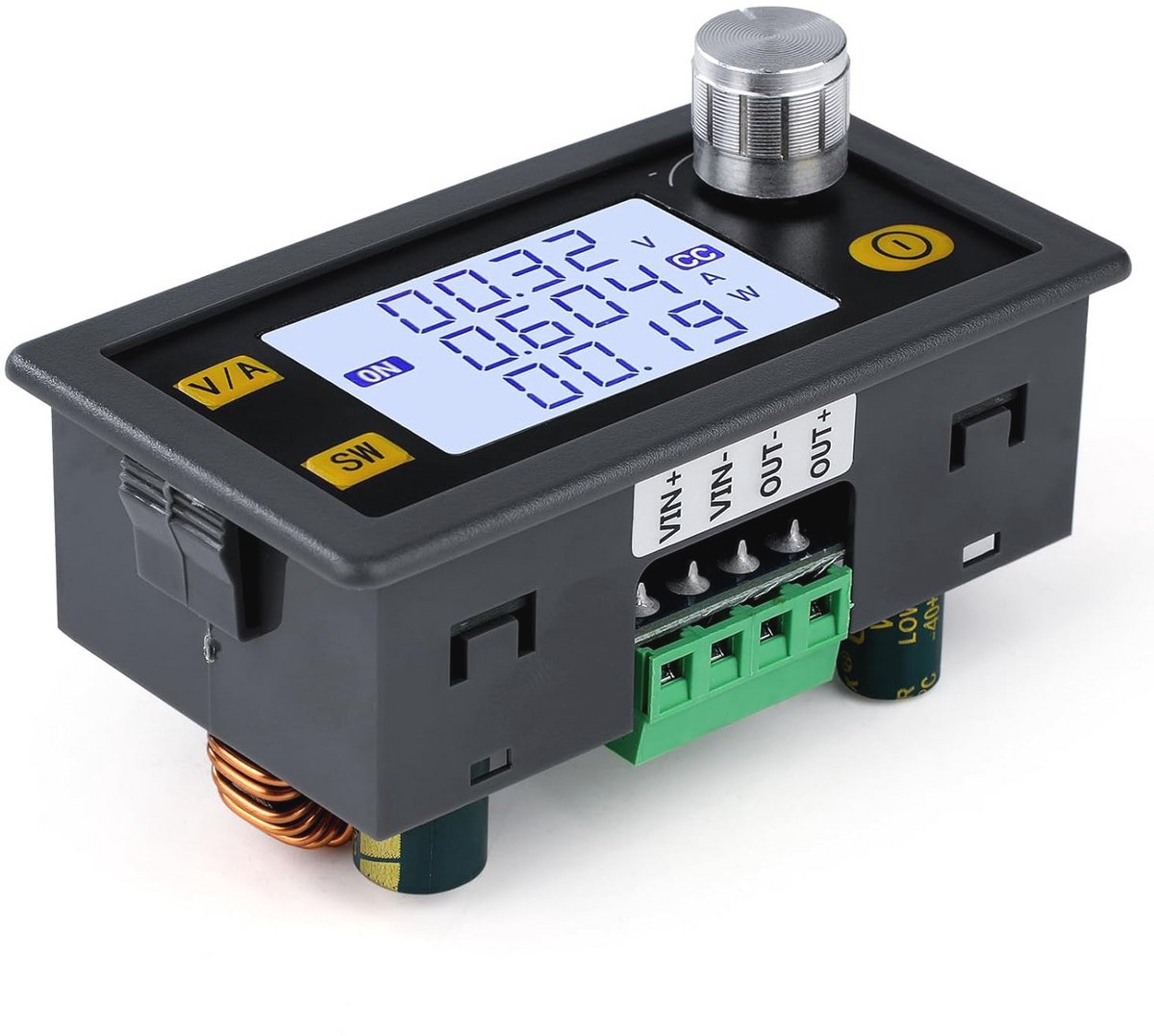 12V DC Step Up Converter met LCD-display - Verstelbare Spanningsregelaar 0.6-30V 35W 4A