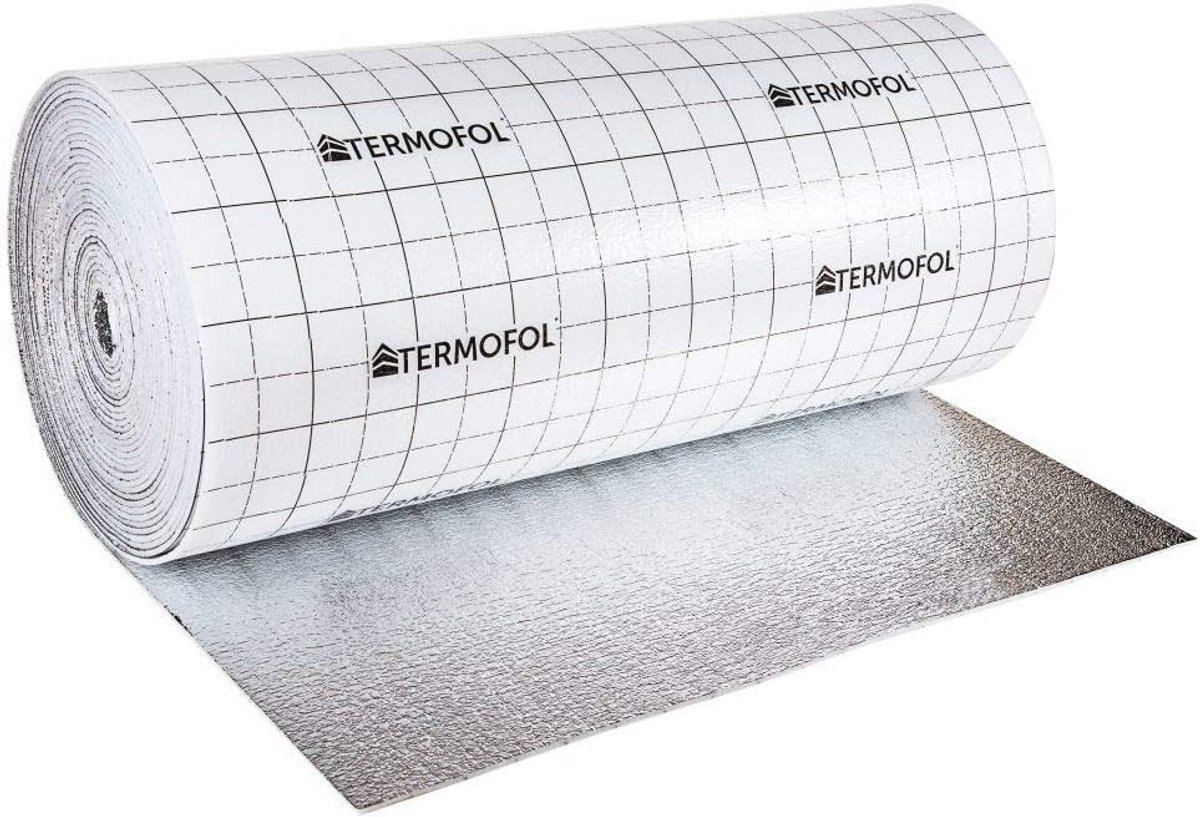 Reflecterende schuimisolatie voor thermische en geluidsabsorptie - 3 mm of 5 mm dik, 100 cm breed