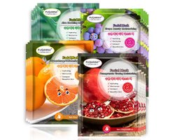 PUQIANNA - beauty gezichtsmasker 40 stuks - Anti-rimpel Huidbevochtiger met aloë vera-extract - Collageenhuid Diep hydraterend - Vlekverheldering - Gezichtsmasker om de poriën te reinigen - Voor een stralende huid - Voedt levenloze huid - dode huid