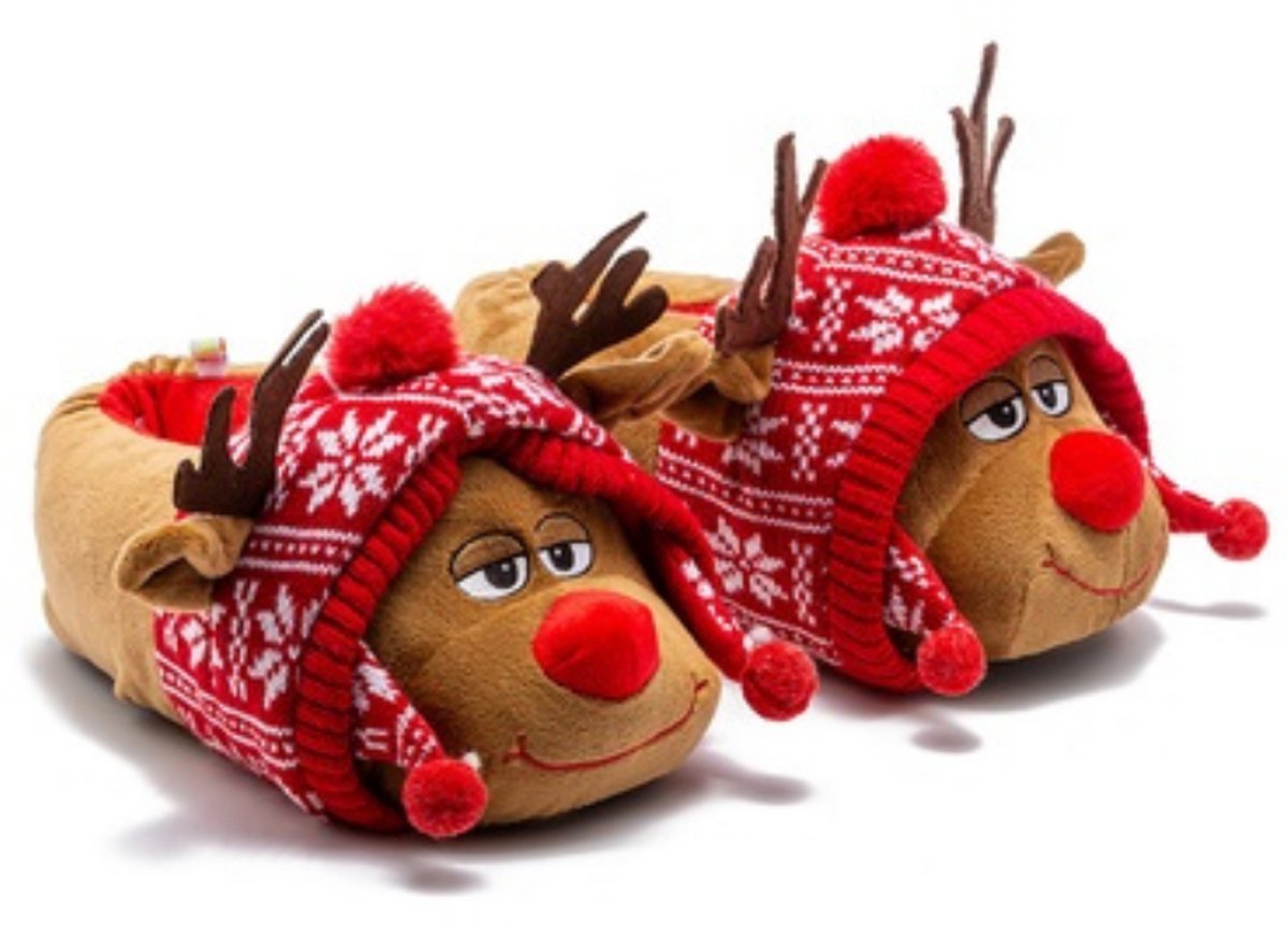 Berussa - Twigy Dames Pluche Pantoffels - Damesmode - Dames Sloffen - Pantoffels Dieren - Anna Patroon - Anna 36/41