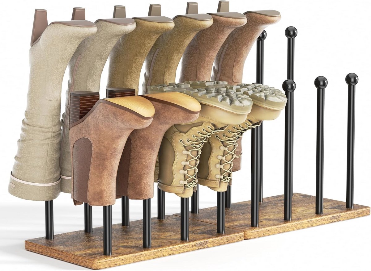 Schoenen Rack Boot Organizer voor 8 paar - 2 Pack
