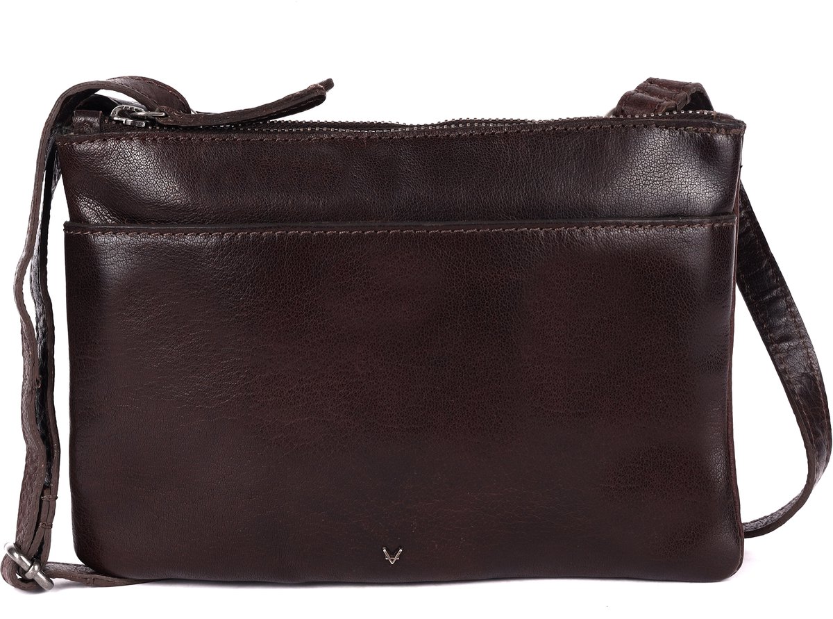9 Inch Echt Leren Crossbody Slingtas voor Dames – Trendy Casual & Kantoor Tas met Verstelbare Schouderriem