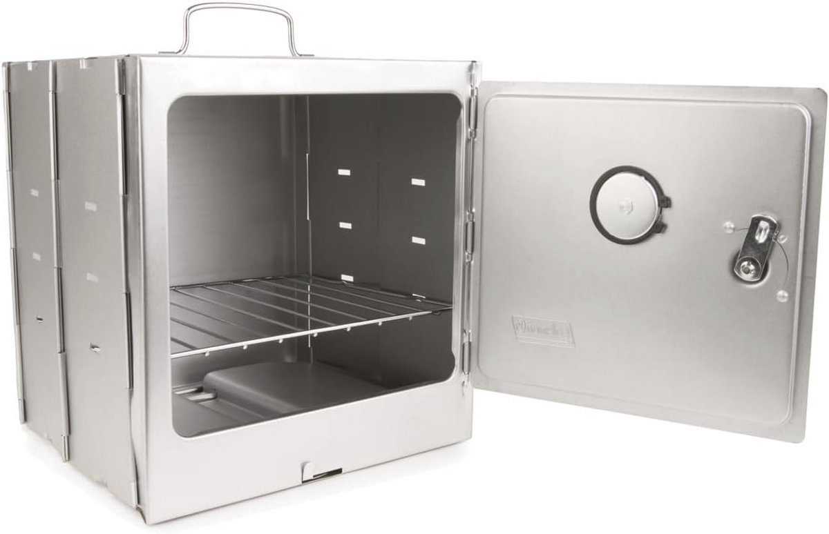 Draagbare Campingoven met Ingebouwde Thermometer en Verstelbare Plank voor Outdoor Koken