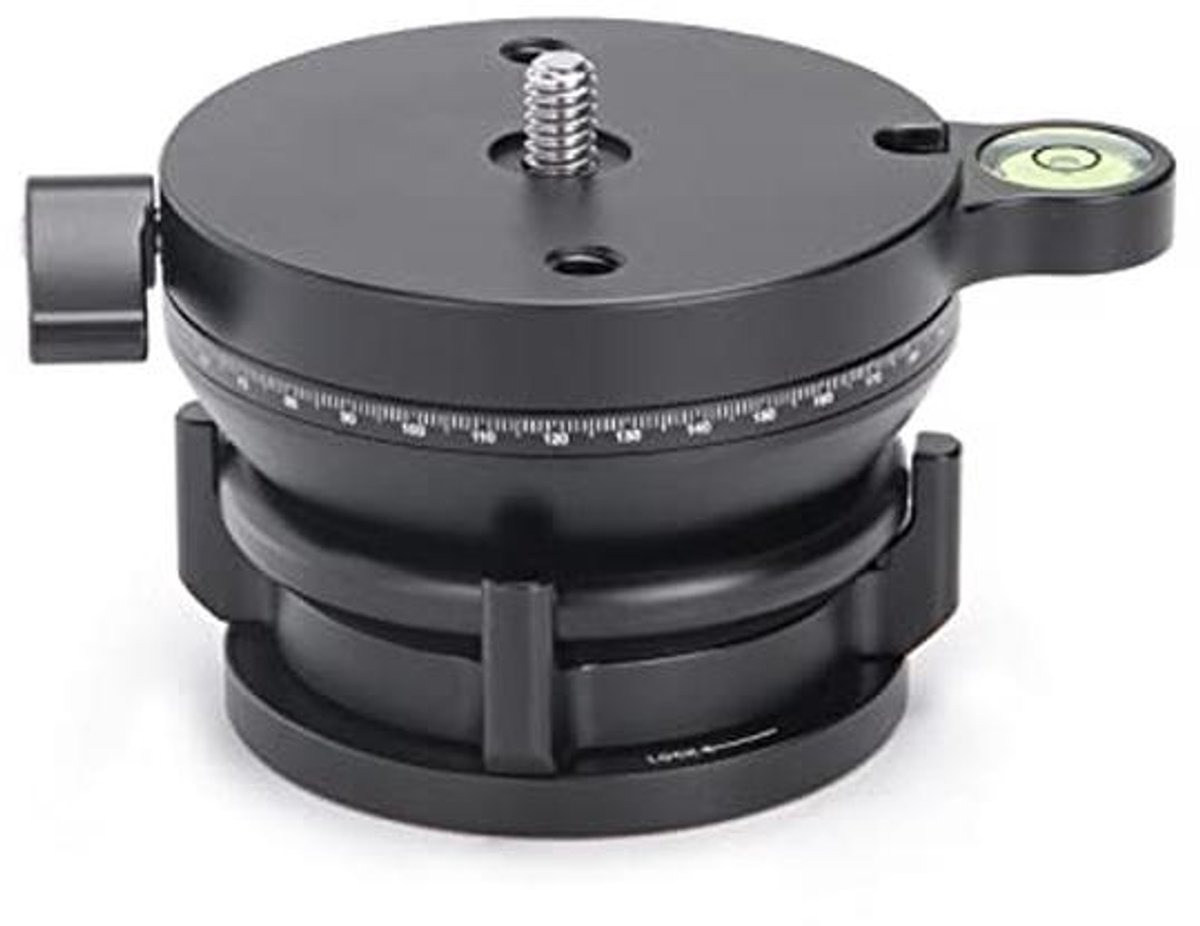 360° Panoramische Nivellering Base Statief Hoofd met 22 lbs Draagvermogen