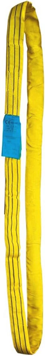 Ronde hijsband 3000 kg - Polyester hijsband met snij- en schuurbescherming - Duurzaam en sterk - 1 meter