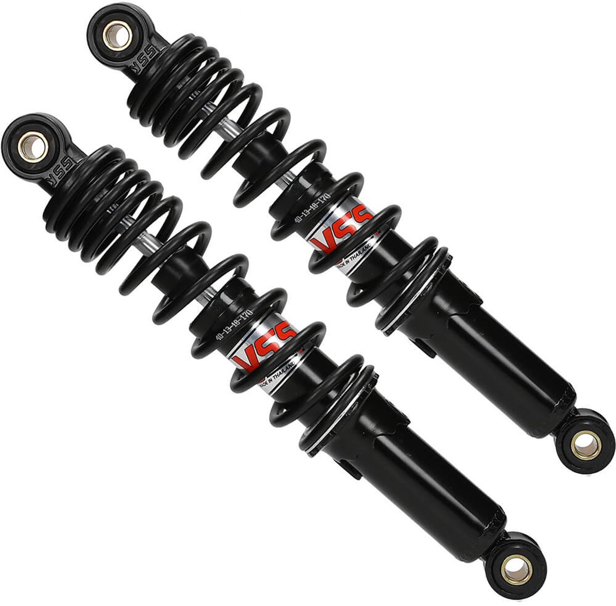 Schokbrekerset YSS High Performance Pro X Citta, Puch Maxi, Tomos 300mm zwart