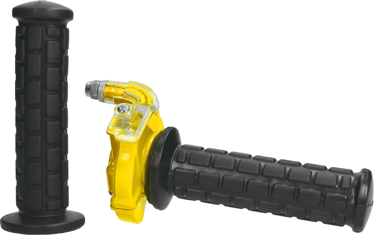 Speedgas Gashandel Puch Maxi / Honda Camino / Peugeot 103 / Peugeot 104 / Universeel Bromfiets Geel Lusito