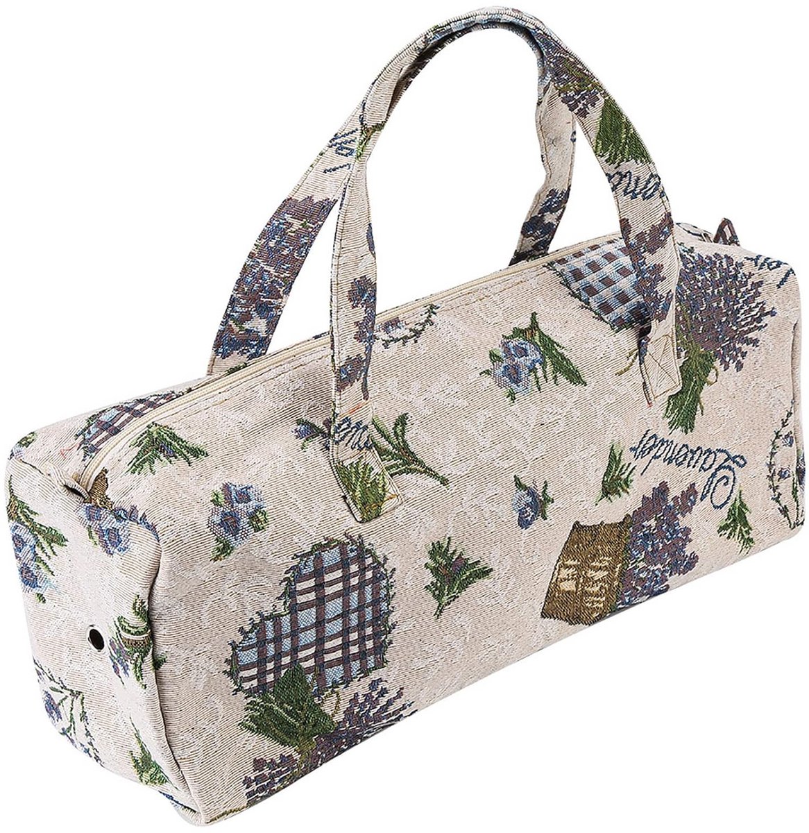 Opbergtas voor Breinaalden en Accessoires met Bloemmotief