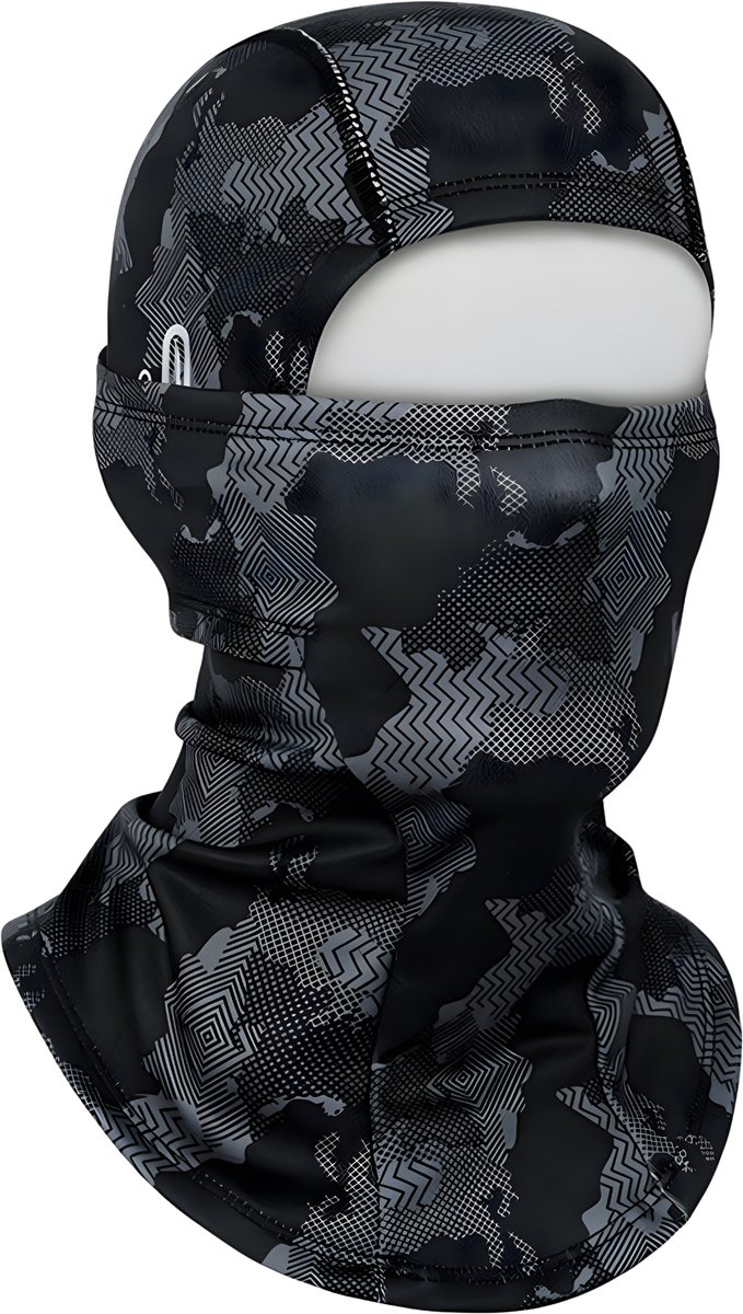 Somstyle Fleece Helmmuts Balaclava voor Winter Motor Scooter Bivakmuts Camouflage Print