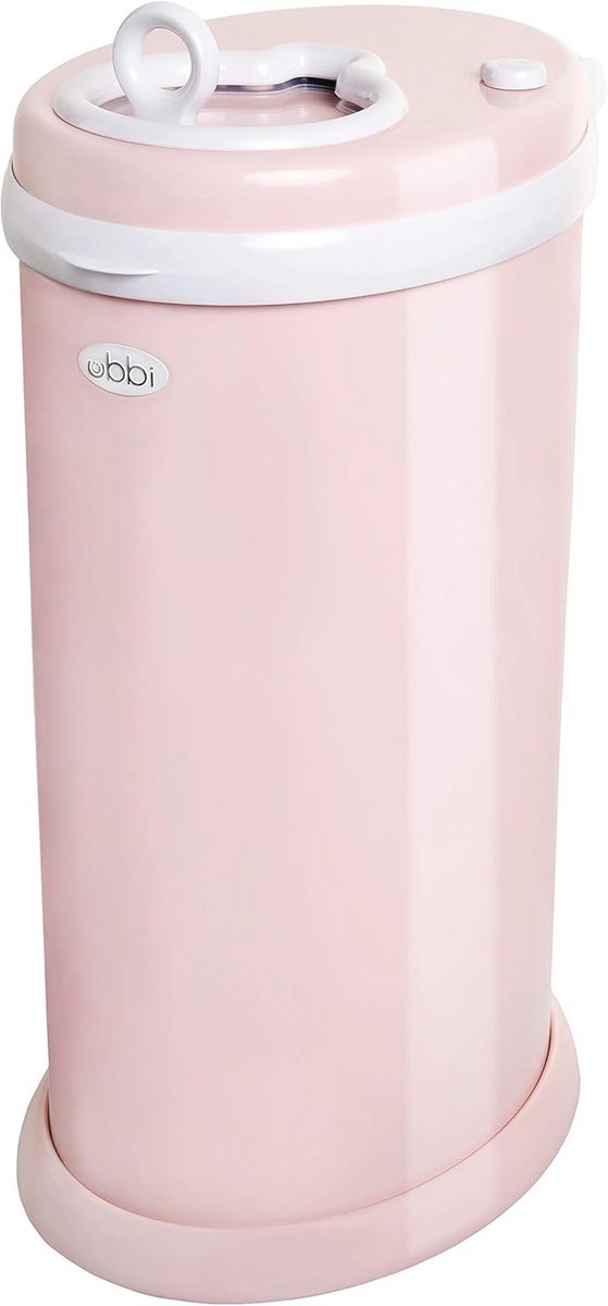 Ubbi Afvalemmer van staal, geurremmend, geen speciale zak nodig, bespaart geld, prijzen, modern design registratieontwerp, roze