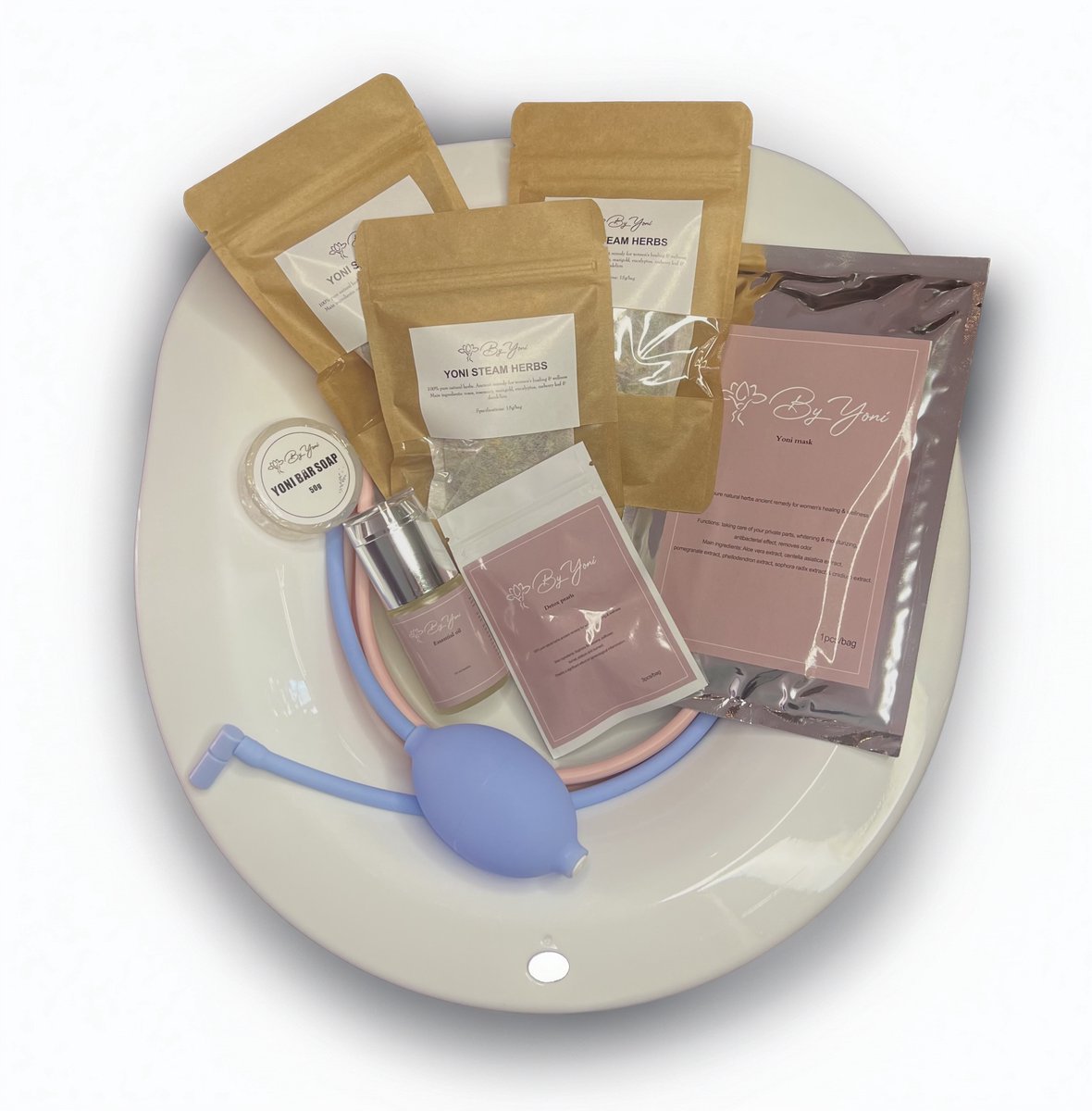 By Yoni Detox Collection - Yoni stomen - Yoni masker, olie en parels - lichaamsreiniging