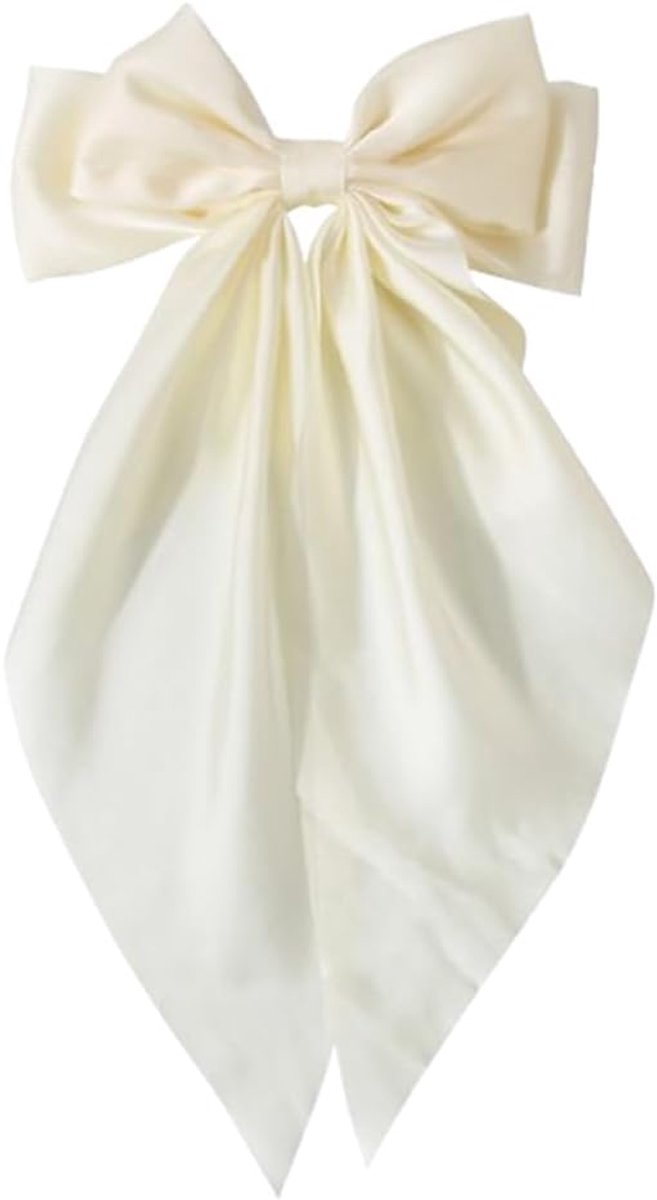 Elegante Haaraccessoires voor Bruiden met Franse Satijnen Knoop, Tiara en Bloempendants