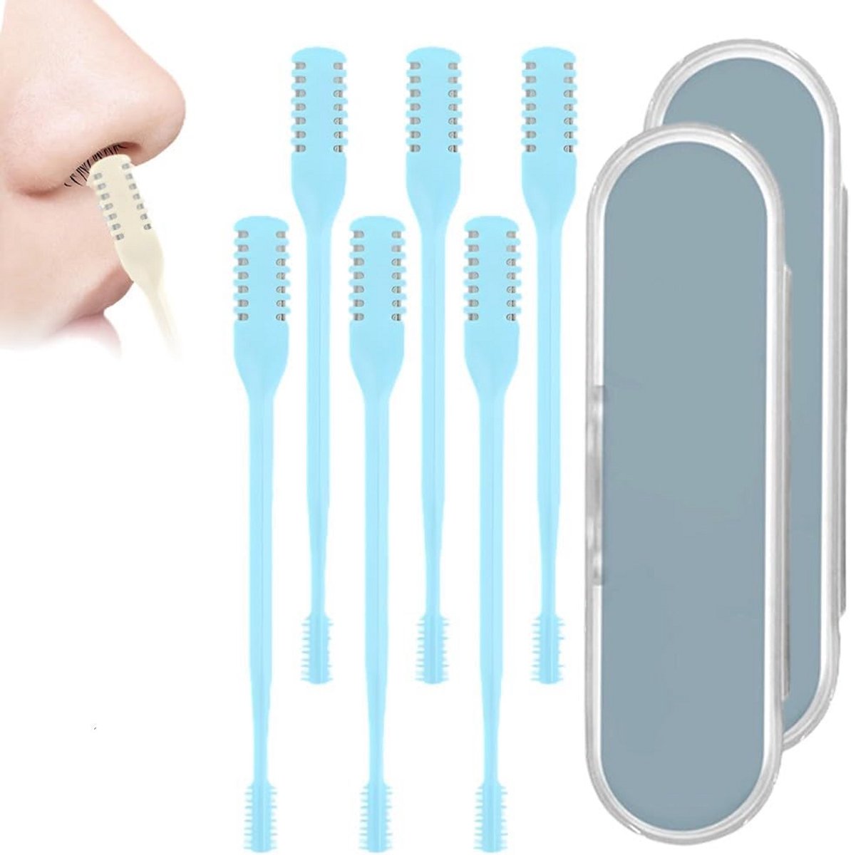 Neushaartrimmer 2-in-1 met 360° Roterende Kop voor Mannen en Vrouwen