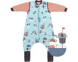 schlummersack Slaapzak voor baby's, het hele jaar door, Oeko-Tex, babyslaapzak met mouwen, afneembaar, 2,5 TOG, babyslaapzak voor het hele jaar door, slaapzak voor baby's, katoen