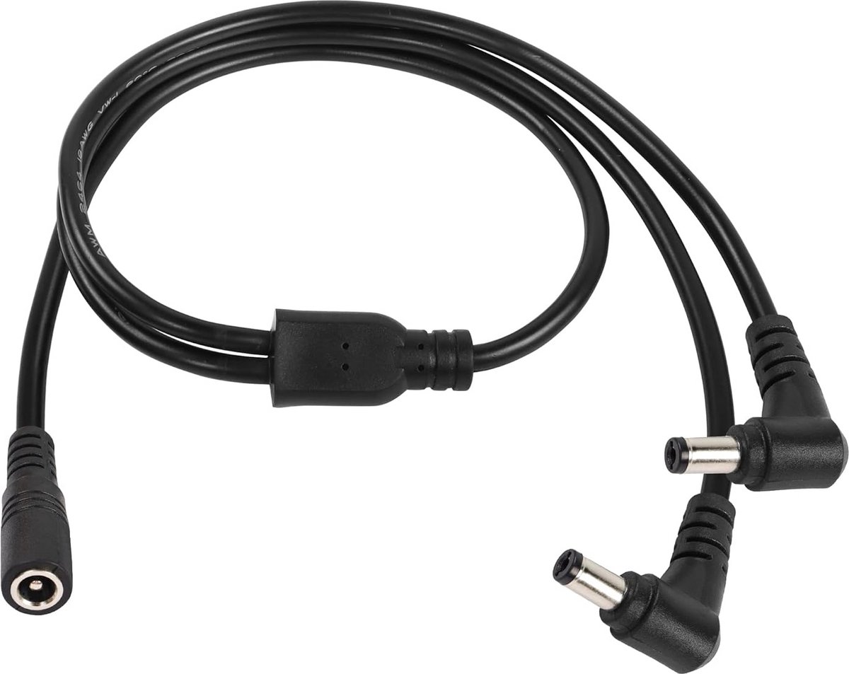 DC Stroom Splitterkabel 1 Vrouwelijk naar 2 Mannelijk Y-Adapter voor Beveiligingscamera en LED