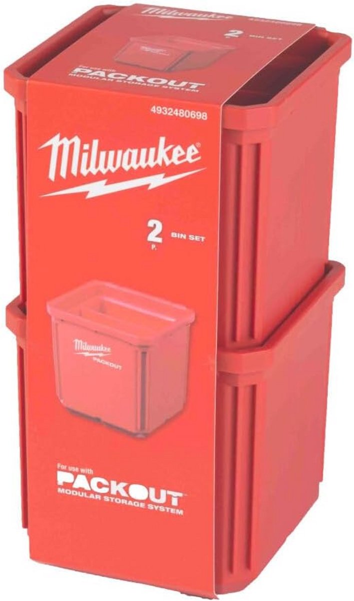 Draagbare Opbergcontainers 10 x 10 cm - 2 Stuks