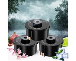 Auto Luchtverfrisser Navullingen (3-pack) van MMOBIEL – Etherische Olie Geuren Voor Diffuser – Langdurige Geur – 3 Niveaus – Autoparfum – Luchtbevochtiger, Luchtreiniger - Quiet After The Rain Geur
