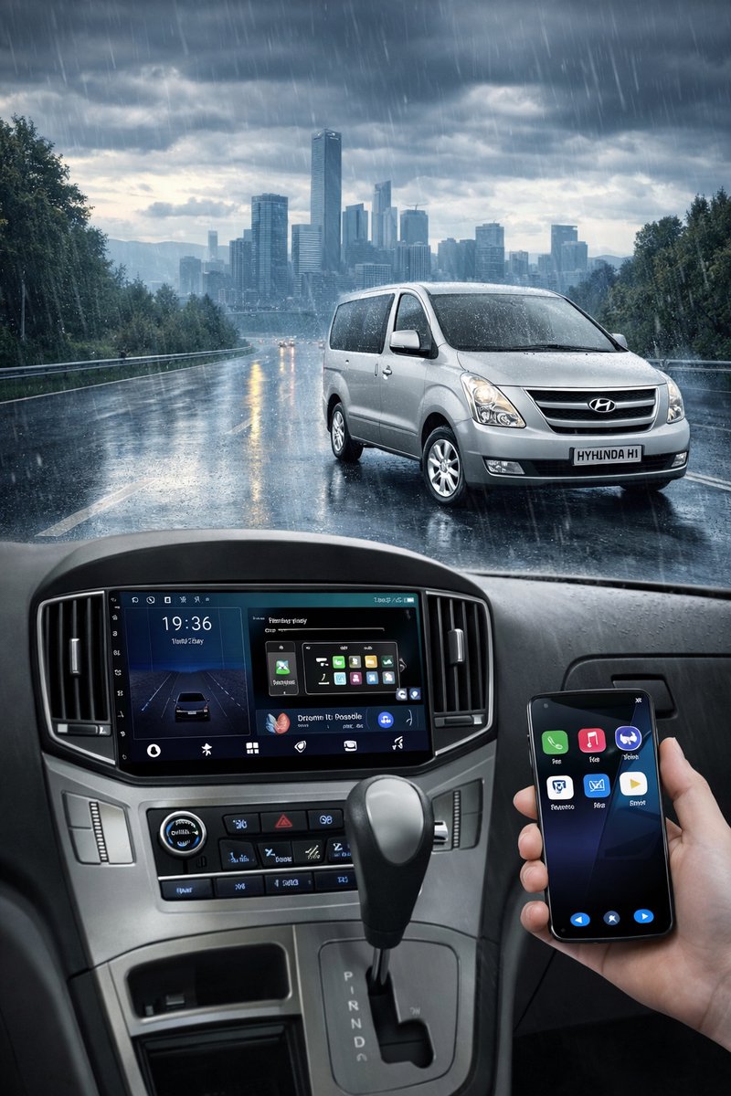 ADIVOX 9 inch T2 geschikt voor Hyundai H1 2015-2020 Android 15 CarPlay/Auto/Wifi/RDS/DSP/5G/DAB+