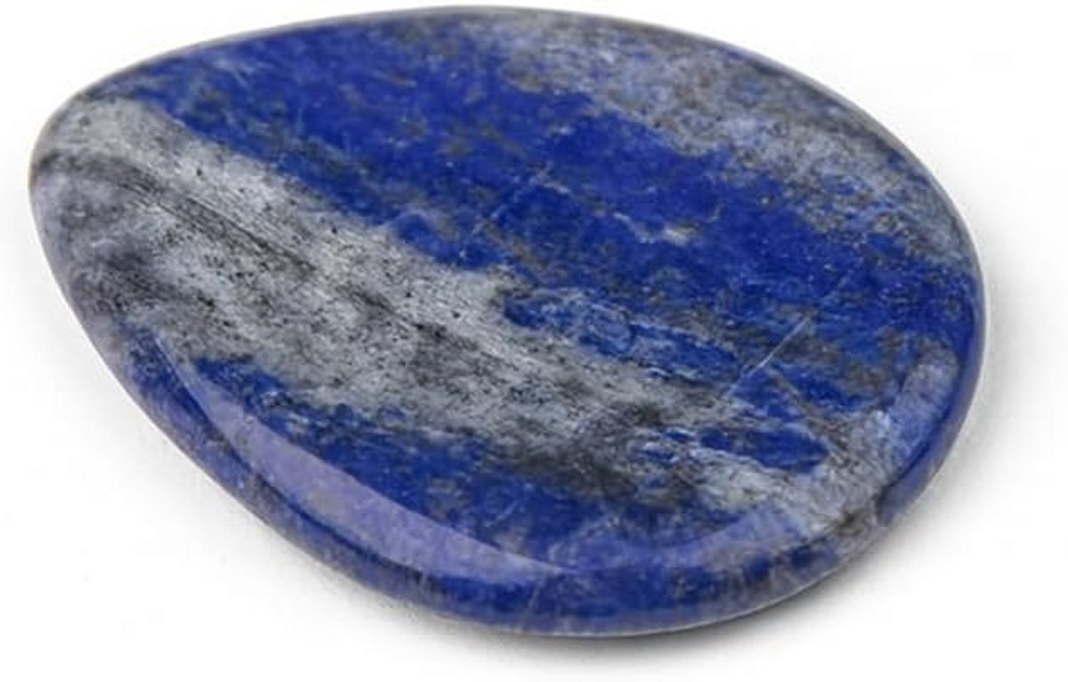 Gepolijste Sodalite Handsteen Druppel Kristal voor Innerlijke Rust en Focus