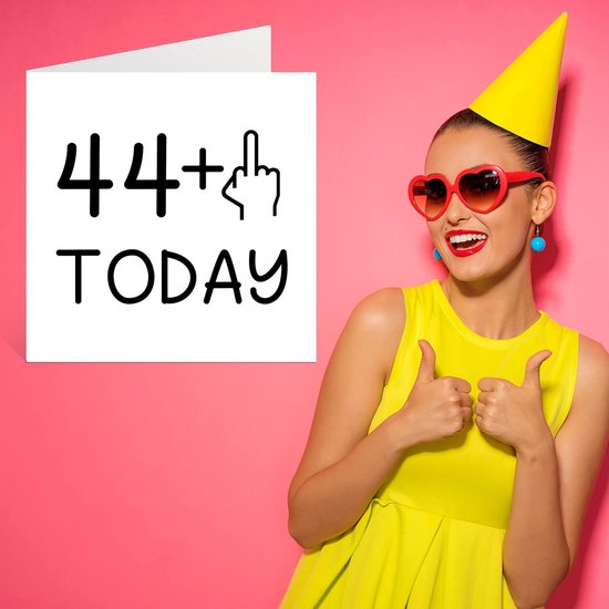 Gouden 45e verjaardag kaart voor vrouwen mannen