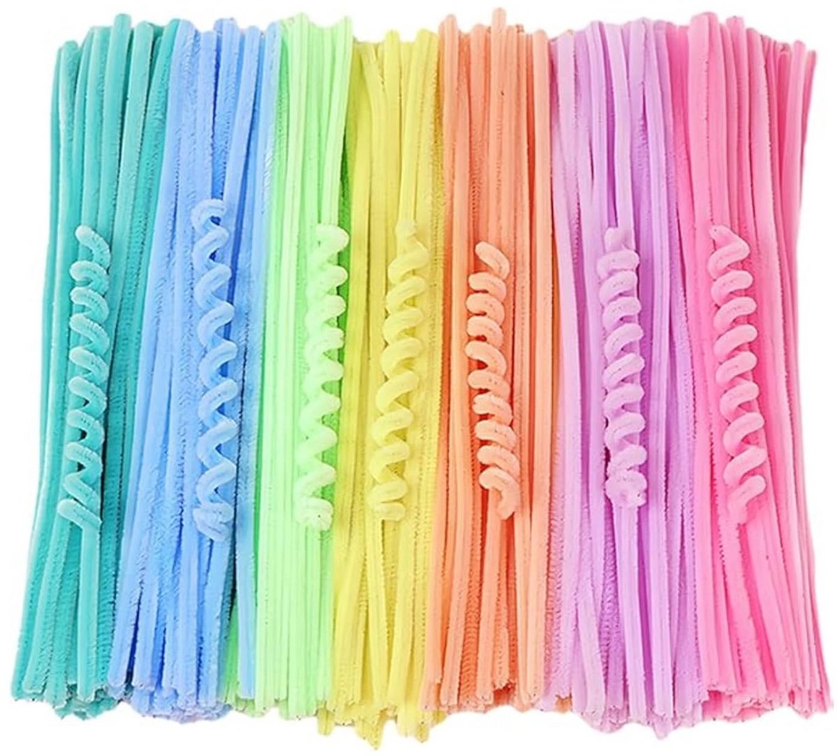200 Stuks Pijp Reinigers Set voor Creatief Knutselen - 7 Kleuren, 30 cm