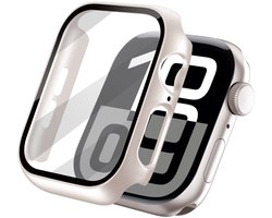 Hoesje Full Cover - Geschikt voor Apple Watch 10 / 11 / 12 - 46 mm - Screen protector - Case/Cover - Sterrenlicht