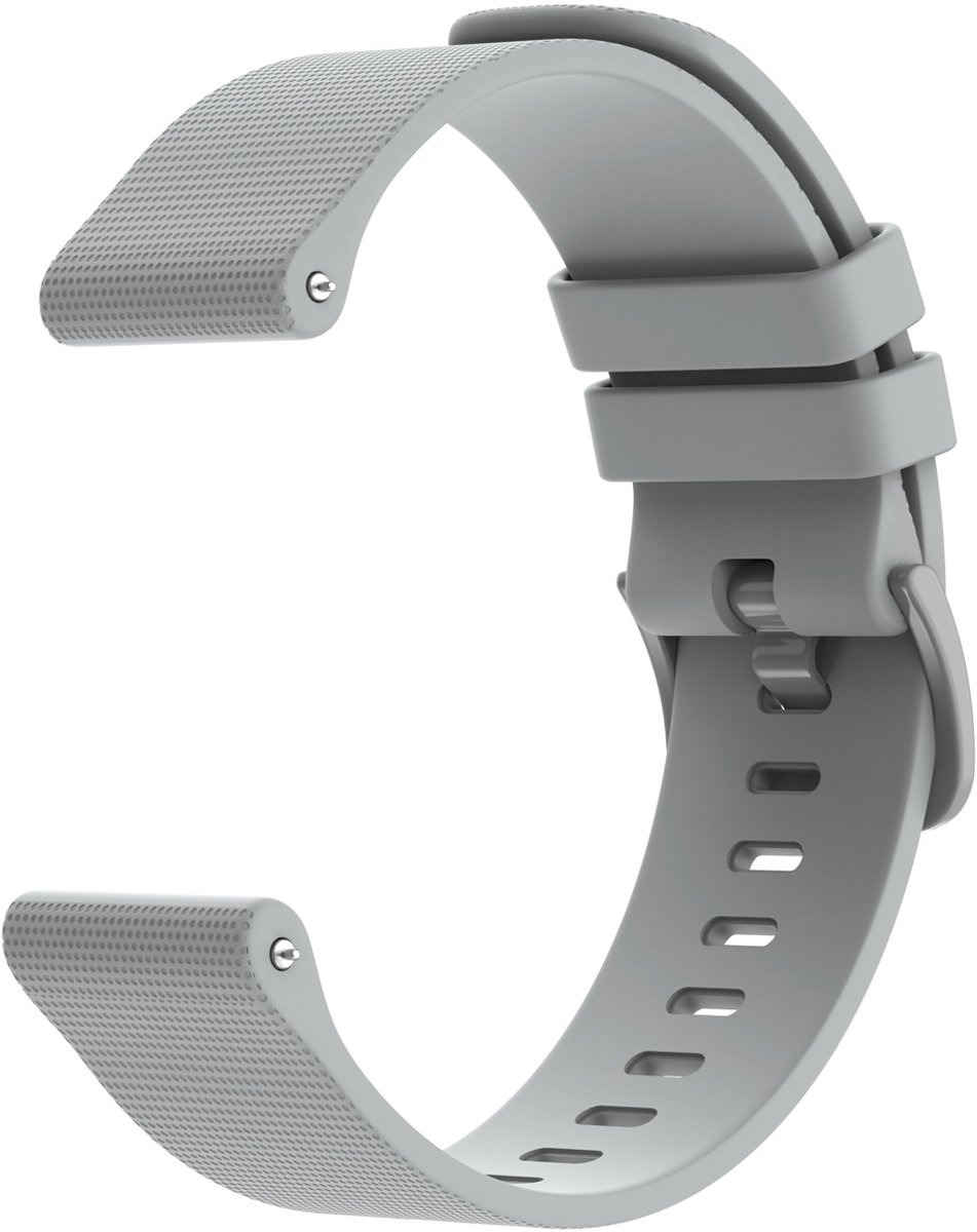 imoshion Siliconen sport bandje met gesp - Universeel 20 mm aansluiting - Grijs
