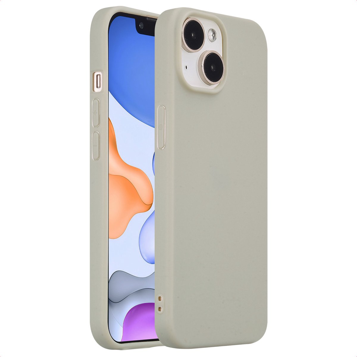 imoshion Hoesje - Geschikt voor Apple iPhone 15 - Color Backcover - Grijs