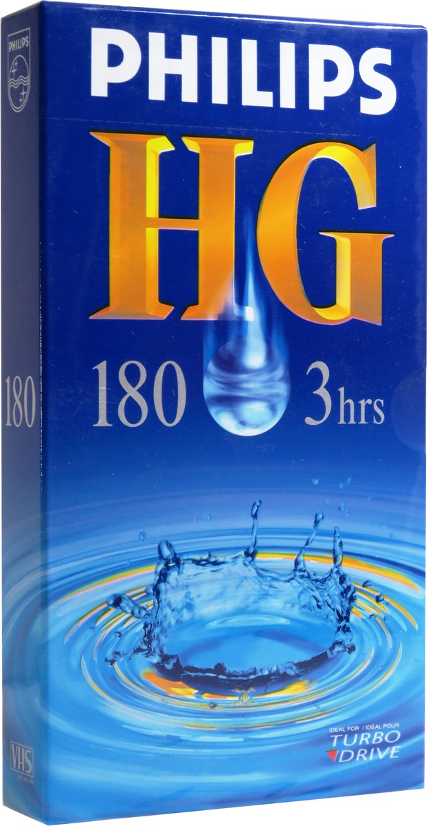 Philips VHS band HG 180 min HI-GRADE VIDEO CASSETTE