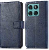 imoshion Hoesje - Geschikt voor Motorola Edge 60 Fusion - Luxe Bookcase - Donkerblauw