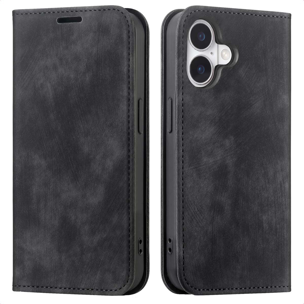imoshion Hoesje - Geschikt voor Apple iPhone 17 - Slim Bookcase - Zwart