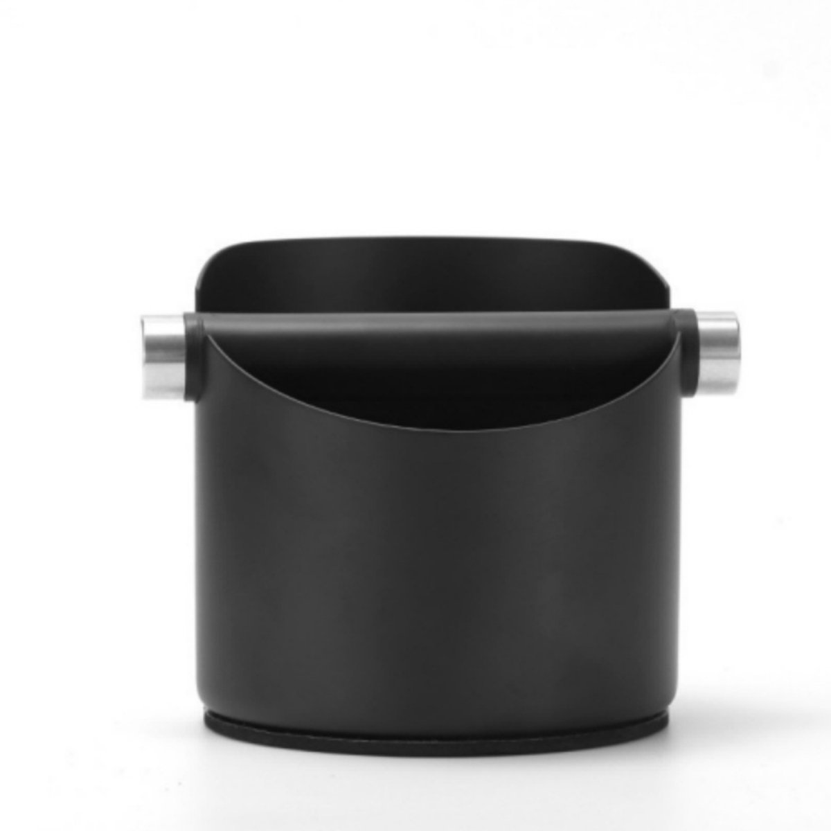 Sanorum Koffieafvalbak - RVS - Mini-bak voor koffiedik - Geschikt voor koffiemachines - Opvangbak - Gemakkelijk schoon te maken en op te bergen - Koffie schoonmaken - Keukenaccessoires - Inclusief verwijderbare tapstaaf - Koffiebenodigdheden - Zwart