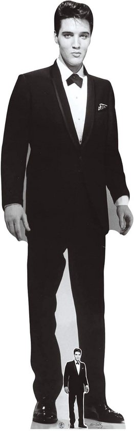 Levensgrote Kartonnen Uitsparing Elvis Presley Roken Feestdecoratie