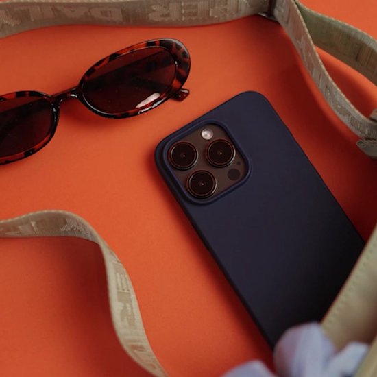 Coque en Siliconen Samsung Galaxy S23 FE - Coque Arrière Couleur iMoshion - Bleu Foncé