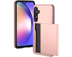 imoshion Hoesje met Pasjeshouder - Geschikt voor Samsung Galaxy A55 (5G) - Rosé Goud