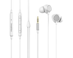 imoshion Bedrade Oordopjes met AUX / 3,5 mm Jack Aansluiting - In-Ear Oortjes met Draad - Wit