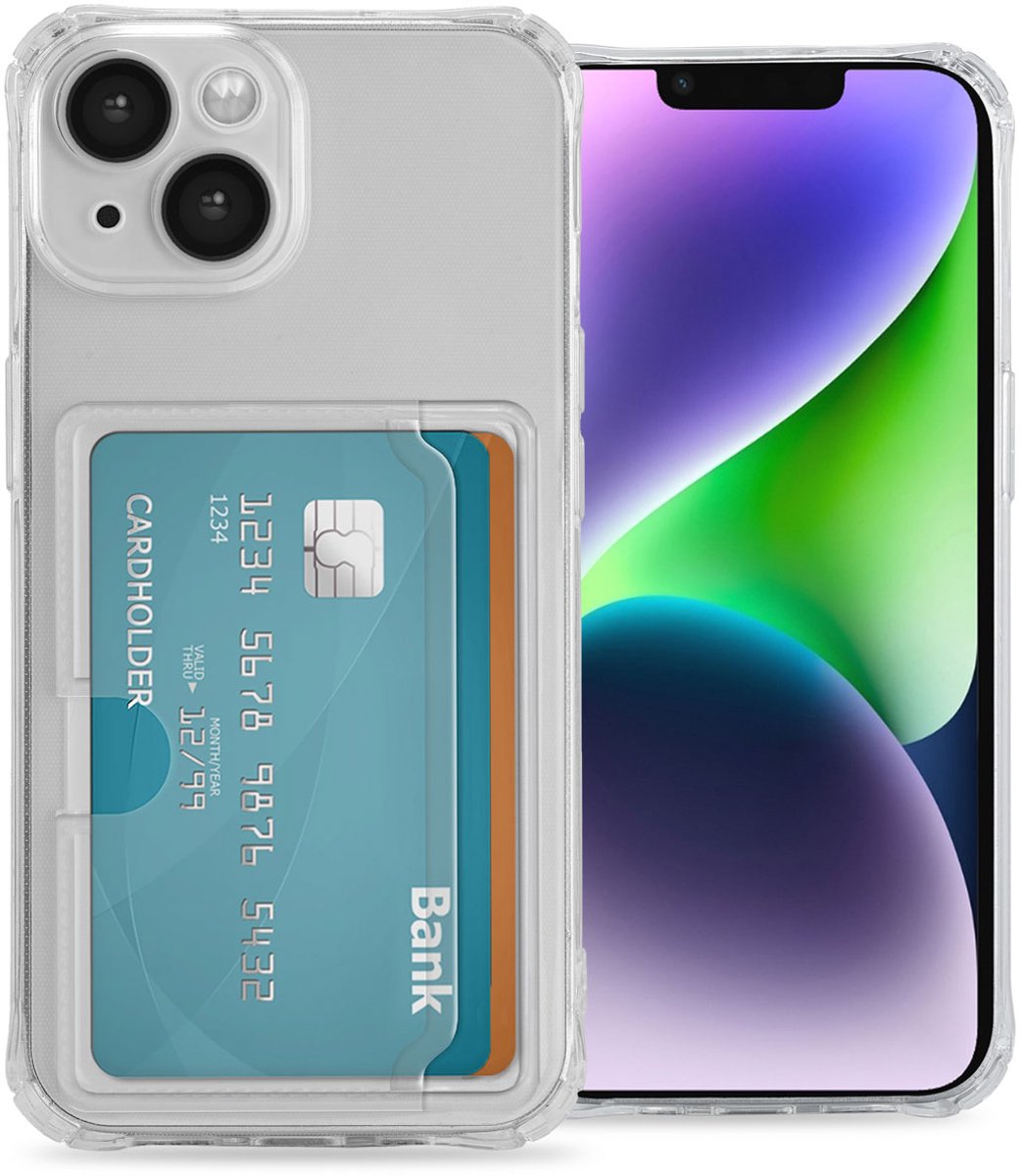 imoshion Hoesje met Pasjeshouder - Geschikt voor Apple iPhone 14 Pro - Transparant