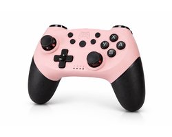 Draadloze Controller Geschikt voor de Nintendo Switch, Nintendo Switch OLED & Nintendo Switch 2 | Roze & Zwart