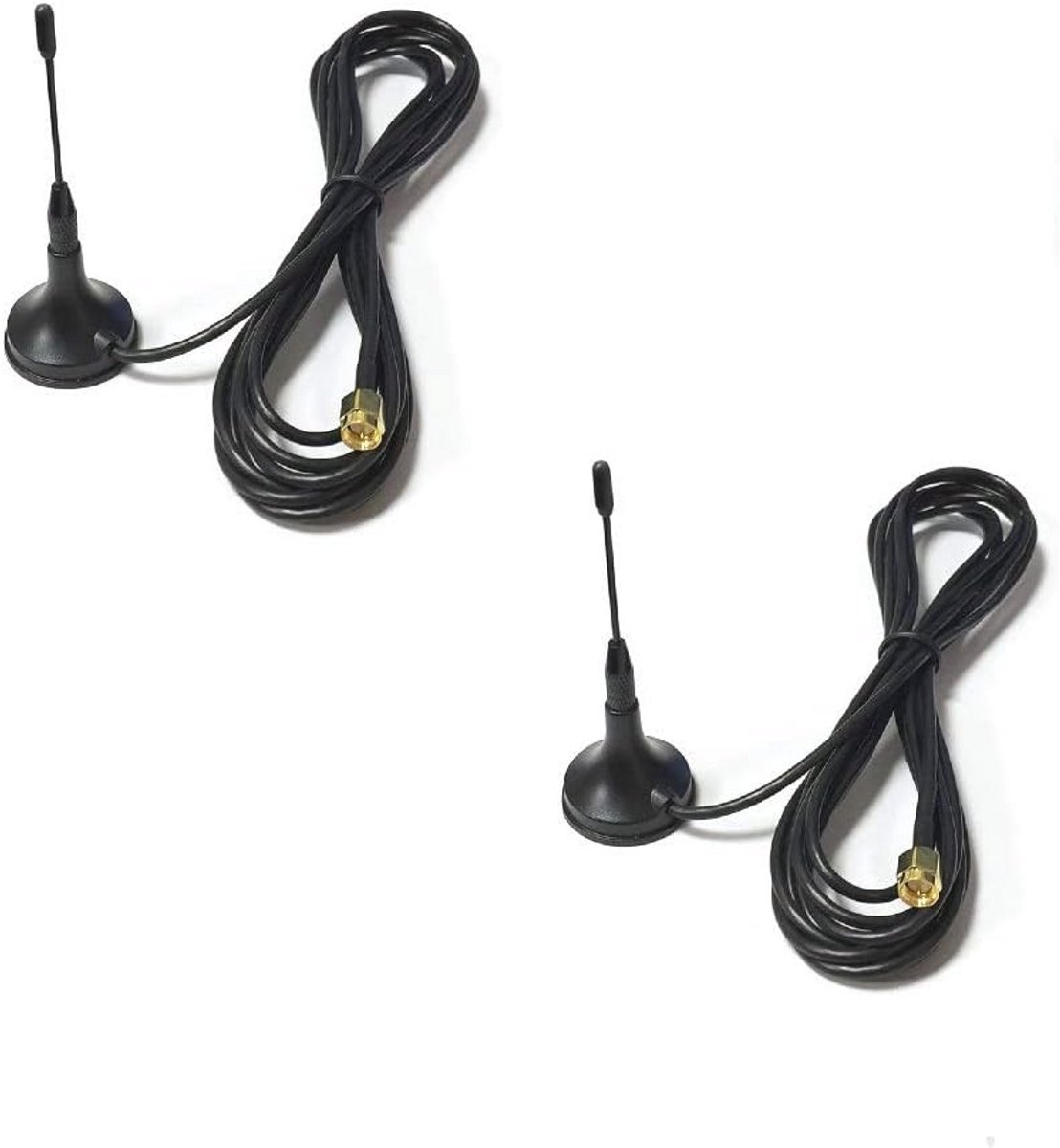 GSM Antenne Zuignap Magnetische Montage 2 Stuks 1,5 m 900/1800 MHz