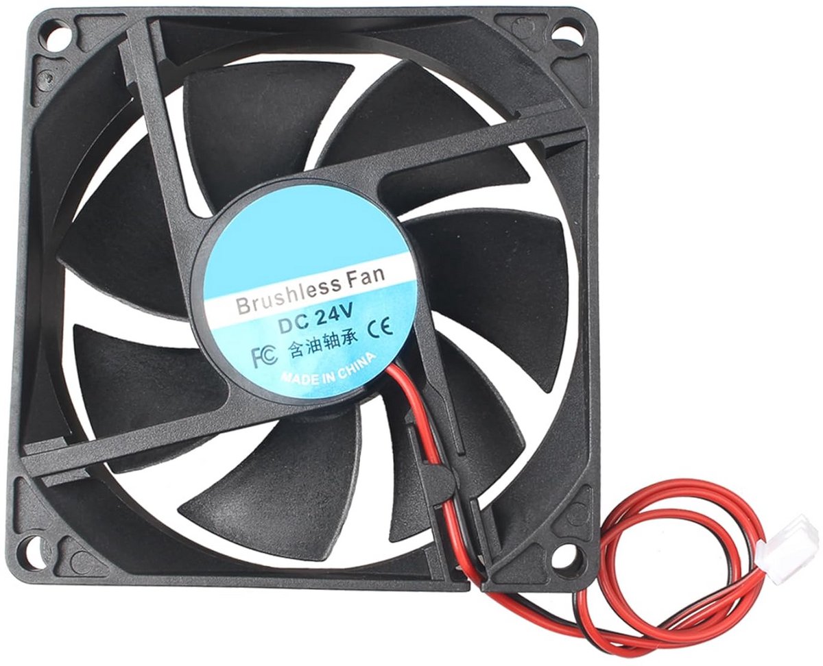 Stille Koelventilator 80x80x20 mm - 24V DC Voor Computer en 3D-Printer