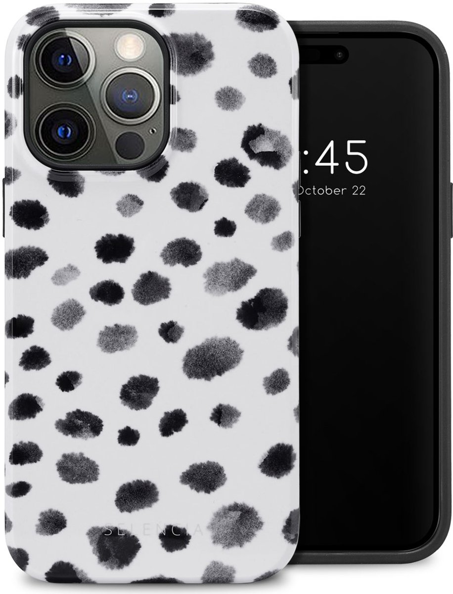 Selencia Hoesje - Geschikt voor Apple iPhone 14 Pro Max - Backcover - Trendy Leopard