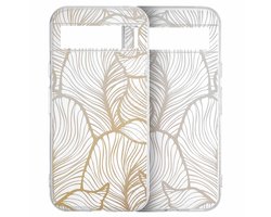 imoshion Hoesje - Geschikt voor Google Pixel 8a - Design hoesje verpakking - Golden Leaves