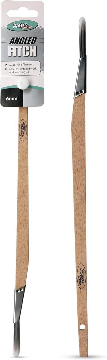 Schuine Platte Bevestigingsborstel - 6mm, Grijs voor Decoratiewerk